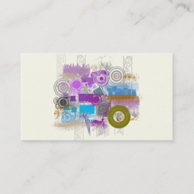 Ícones - Grunge retro - cartões de visitas do (Frente)