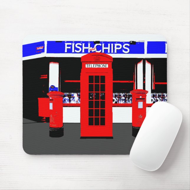 Ícones Ingleses Mousepad (Com mouse)