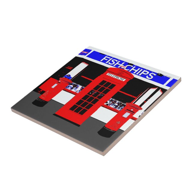 Ícones ingleses tipicamente Inglaterra (Lateral)