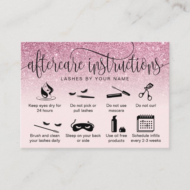 Ícones modernos de extensões de pestanas do cartão (Frente)