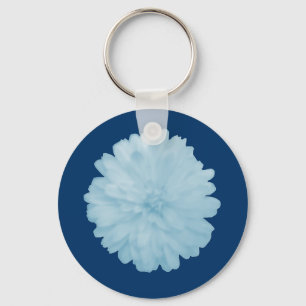 Icy Blue Marigold Chaveiro