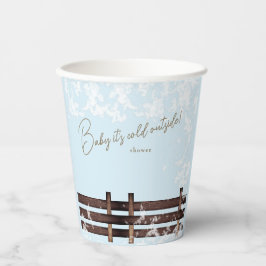 Icy Blue Woodland Baby é fria lá fora