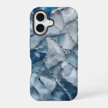 Icy Elegance Fosco Marble Capa de telefone