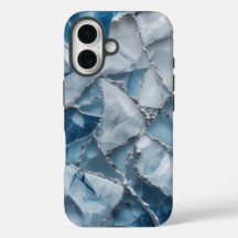 Icy Elegance Fosco Marble Capa de telefone