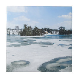 Icy English Lake - Cerâmica Personalizada