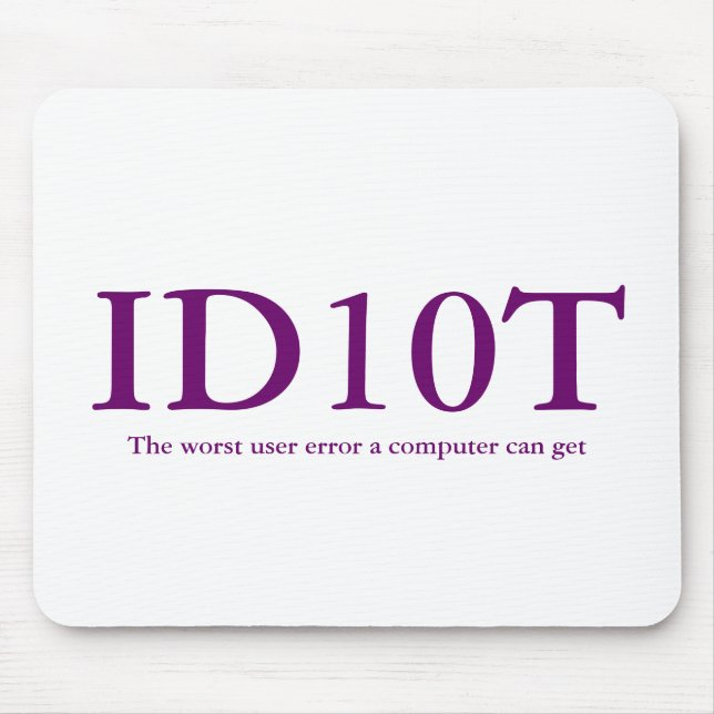 ID10T Mousepad (Frente)