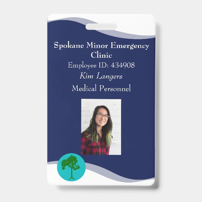 ID Crachá Lanyard Negócios ou Médicos (Front)