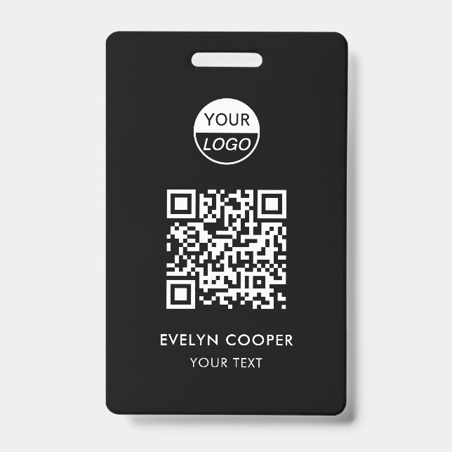ID de empresa | QR Crachá do Funcionarios para fun (Frente)