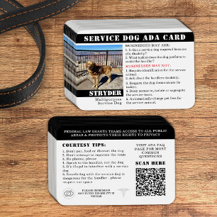 ID de Fotografia da Placa de Cachorro de Serviço M