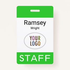 ID do Funcionarios Nome Crachá Clipe do rolo do ve