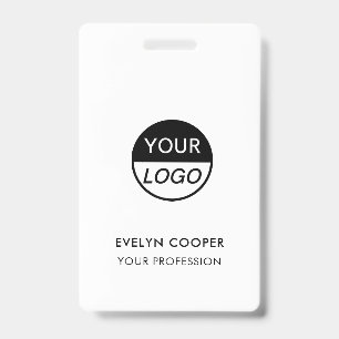 ID Empresarial   Crachá de Funcionário com Logotip