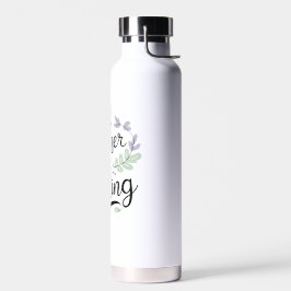 I'd Rather Be Reading – Pastel Quote Water Bottle