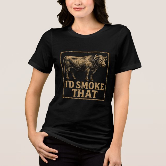 I'd smoke that - with bell T-Shirt (Frente)