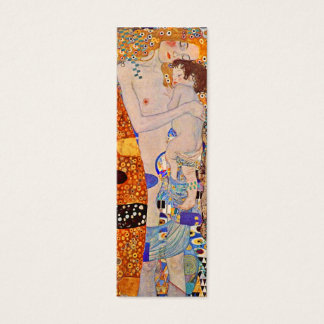 Idade da Mulher Vintage Bookmark por Gustav Klimt