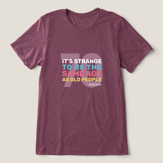 Idade Personalizada e Nome Aniversário do Mais vel (Design frontal)