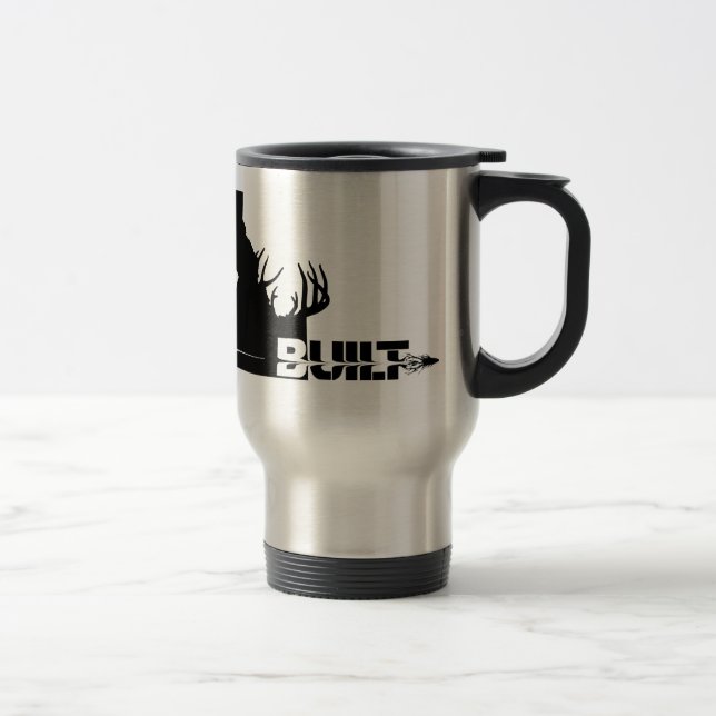 Idaho Built Elk Hunter Caneca de viagem (Direita)