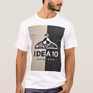 Idea10 Camiseta Minimalista Branca - Criativo Negr