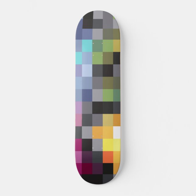 Idée cadeau - Planche de Skateboard Pixel Art (Frente)