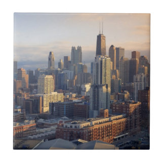 Ideia da arquitectura da cidade com luz fantástica