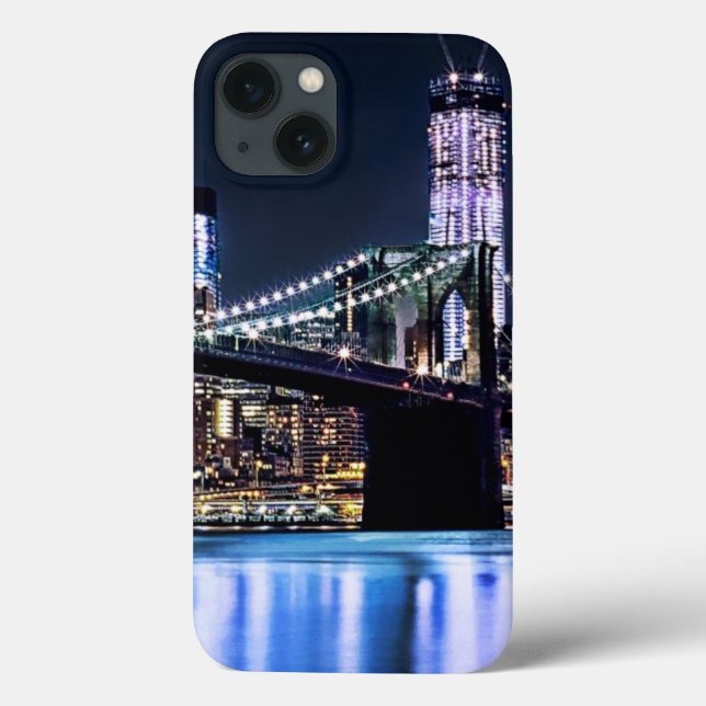 Ideia da reflexão da ponte de Brooklyn de New York (Verso)