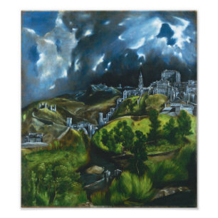Ideia de El Greco do impressão da foto de Toledo