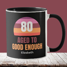 Ideia Divertida de Caneca de Aniversário de 80 ano