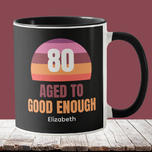 Ideia Divertida de Caneca de Aniversário de 80 ano