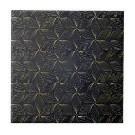 Ideias de Azulejos de Parede Pretos e Dourados Ele