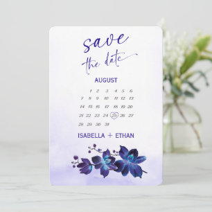 Ideias de Cartão de Salve o Dia Blue Orchid Turque
