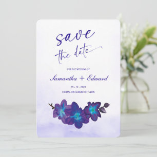 Ideias de Cartão de Salve o Dia com Orquídea Azul 