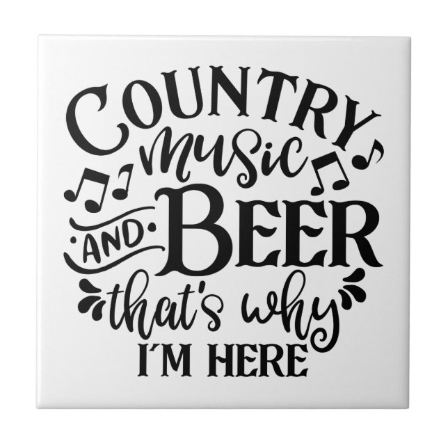 Ideias De Música Country E Beer Country (Frente)