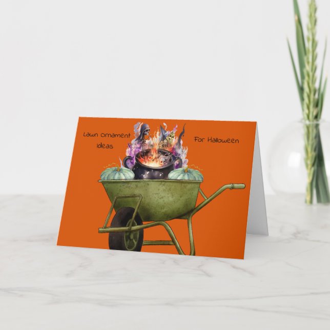 Ideias de ornamento para o Cartão de Halloween (Frente)