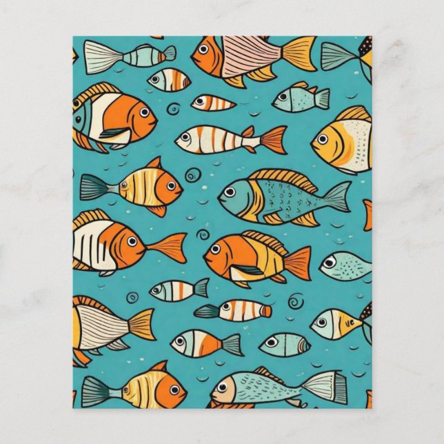 Ideias de presentes de padrão de peixe (Frente)