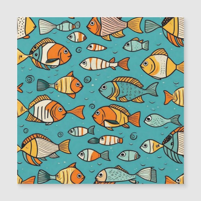 Ideias de presentes de padrão de peixe (Frente)