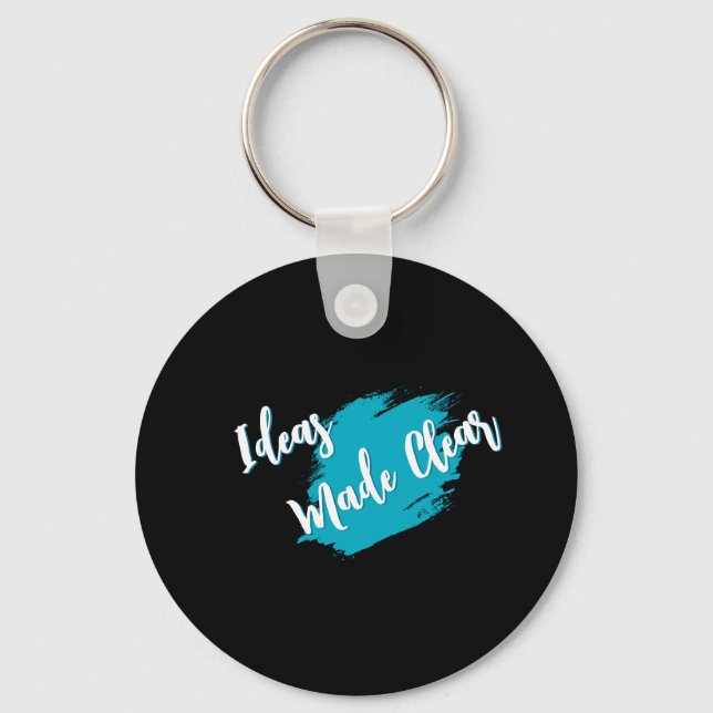 Ideias Deixadas Claras Chaveiro Motivacionais (Frente)