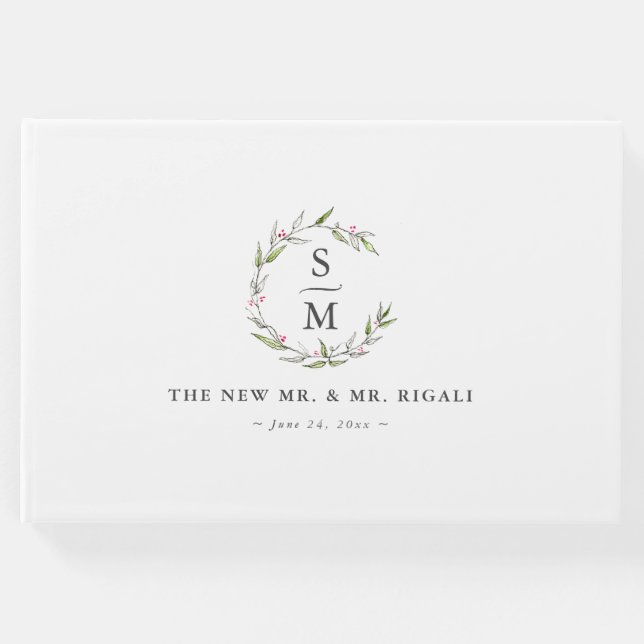 Ideias do livro convidado de Casamento no inverno  (Frente)