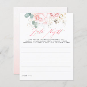 Ideias Noturnas de Data Floral Rosa Elegante