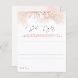 Ideias Noturnas de Data Floral Rosa Pampas