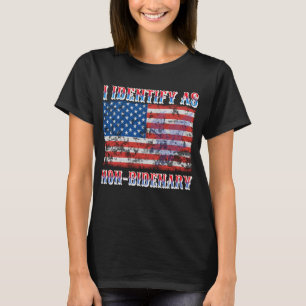 Identifico-Me Como Uma Camisa De Bandeira American