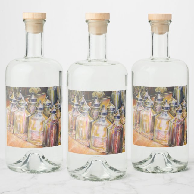 Ideografia da luz Ouro (Garrafas)