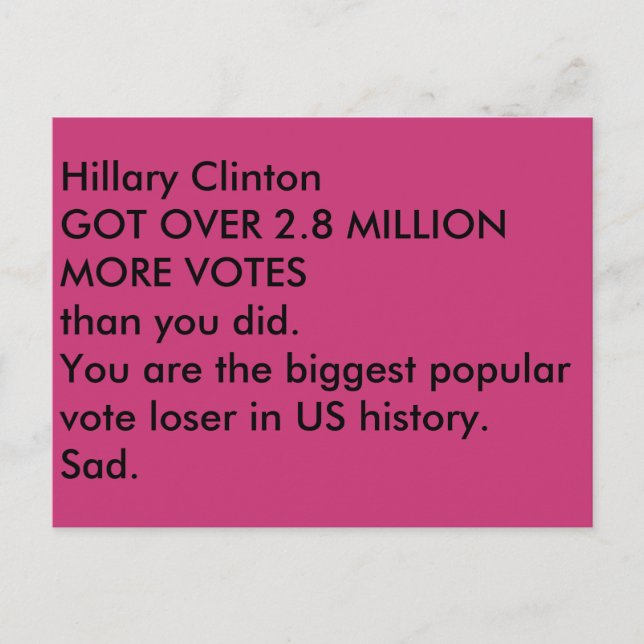 ides de trump cartão postal triste (Frente)