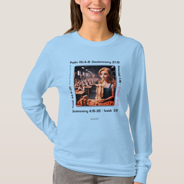 Idolatry003b Camisa De Capa Longa (Frente)