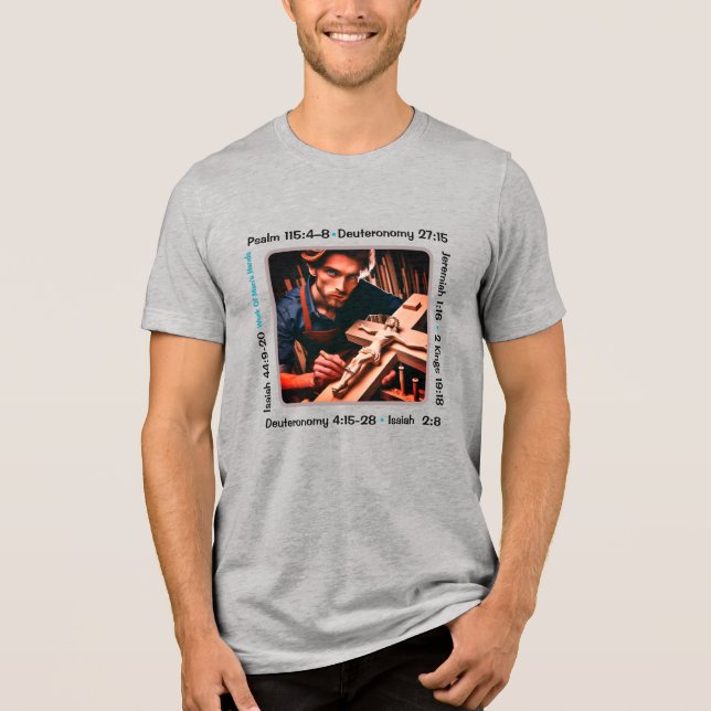 Idolatry 001 T-Shirt Tri-Blend Shirt (Frente)