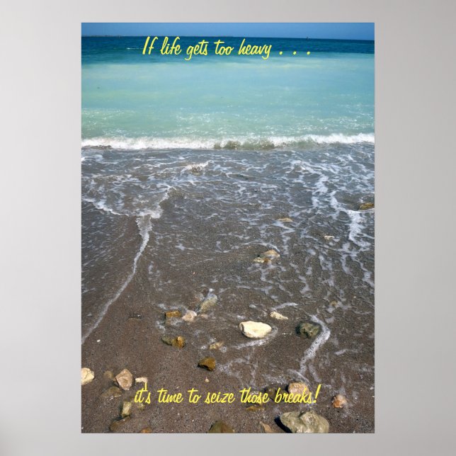 If life gets too heavy Poster (Frente)