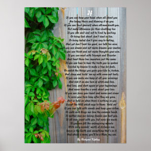 IF, Poema de Rudyard Kipling poster