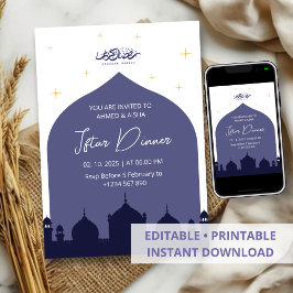 Iftar janto convite ramadã mesquita azul