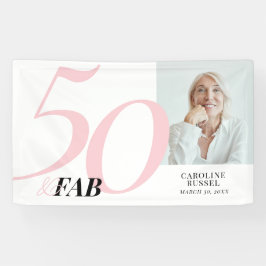 ifty and Fabulous Pink Bold Birthday Party