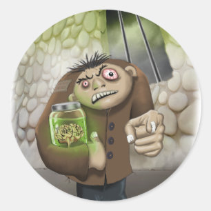 Igor com o adesivo do cérebro