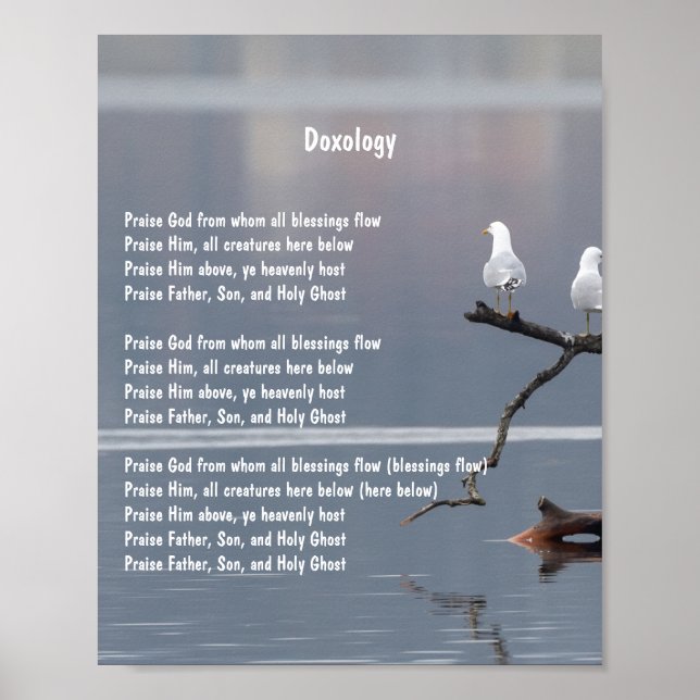 Igreja Cristã Hymn Art Poster (Frente)