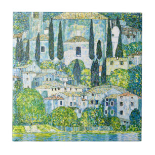 Igreja de Art Nouveau em Cassone por Gustav Klimt